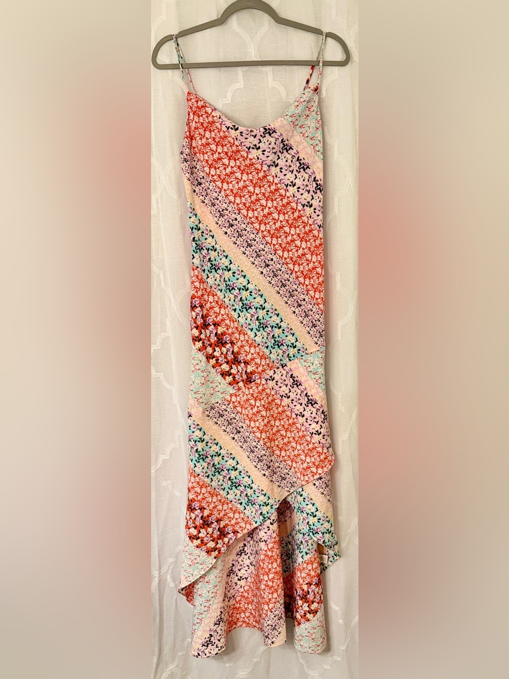 Alter’d State Patchwork Floral Ruffle Maxi Dress | Medium 🌺✨